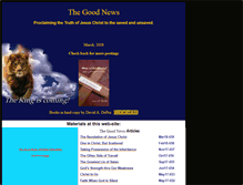 Tablet Screenshot of goodnewsarticles.com